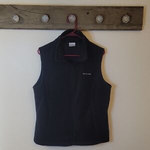 Columbia Black Sleeveless Fleece Vest SZ 1X